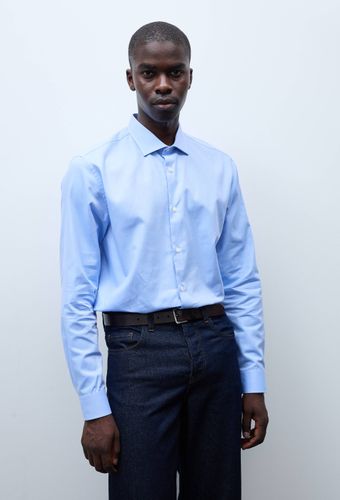 Chemise formelle col italien en coton - MONOPRIX PREMIUM - Modalova