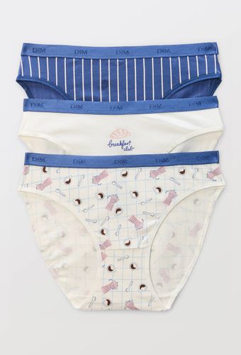 Lot de 3 boxers fantaisie en coton POCKET - DIM - Modalova