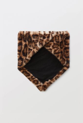 Echarpe triangle en fausse fourrure imprimée animalier - MONOPRIX - Modalova