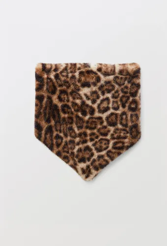 Echarpe triangle en fausse fourrure imprimée animalier - MONOPRIX - Modalova
