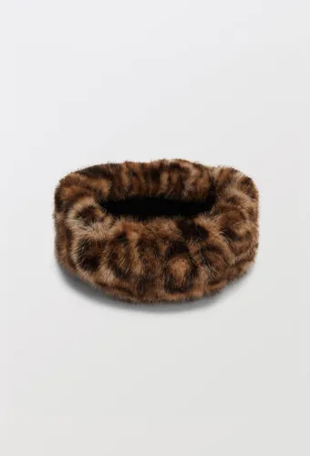 Bandeau en fausse fourrure imprimée animalier - MONOPRIX - Modalova