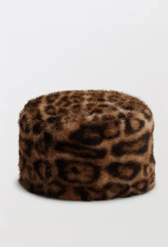 Toque en fausse fourrure imprimée animalier - MONOPRIX - Modalova
