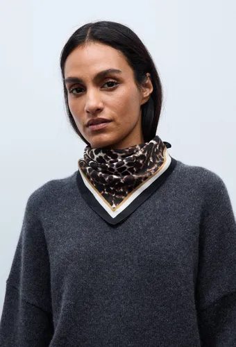 Foulard imprimé animalier en soie - MONOPRIX PREMIUM - Modalova