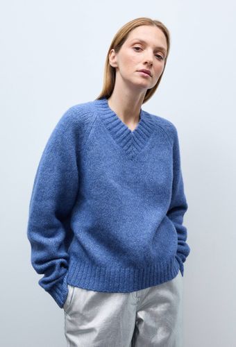 Pull col V contenant de l'Alpaga - MONOPRIX - Modalova