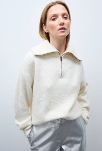 Pull col camionneur uni contenant de l'Alpaga - MONOPRIX - Modalova