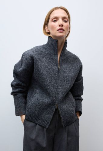 Veste zippée unie contenant de la laine - MONOPRIX - Modalova