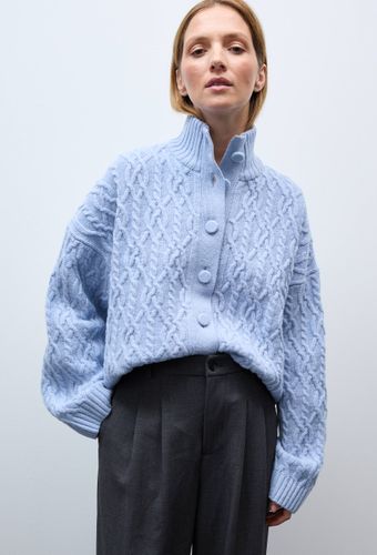 Cardigan torsadé contenant de la laine - MONOPRIX - Modalova