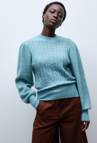 Pull manches longues torsadé contenant du mohair - MONOPRIX - Modalova