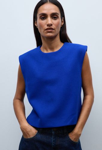 Top uni sans manches contenant de la laine - MONOPRIX - Modalova