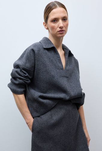 Top uni manches longues contenant de la laine - MONOPRIX - Modalova