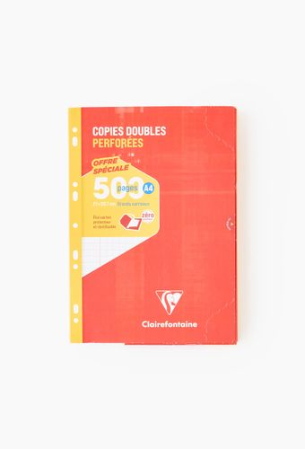 Copies doubles sous étui A4 - 500 pages perforées grands carreaux 90g - Clairefontaine - Modalova