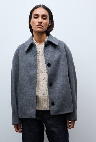 Veste courte boutonnée contenant de la laine - MONOPRIX - Modalova
