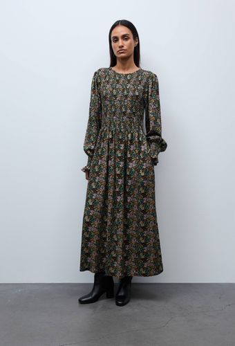 Robe midi smockée imprimée - MONOPRIX - Modalova