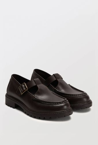 Mocassins à talon en cuir - MONOPRIX PREMIUM - Modalova