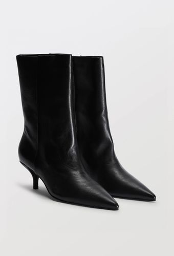 Bottines à talon en cuir - MONOPRIX PREMIUM - Modalova