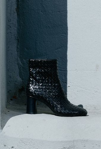 Bottines à talon en cuir - MONOPRIX PREMIUM - Modalova
