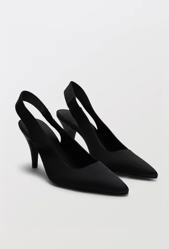 Slingback en satin - MONOPRIX - Modalova