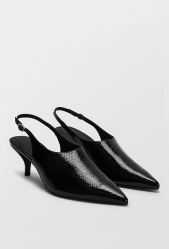 Slingback en cuir imitation python - MONOPRIX - Modalova
