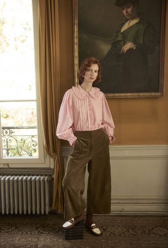 Pantalon raccourci en velours côtelé - MONOPRIX - Modalova