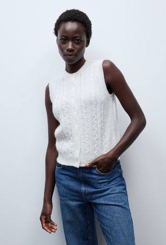 Cardigan sans manches torsadé avec fibres métalliques - MONOPRIX - Modalova
