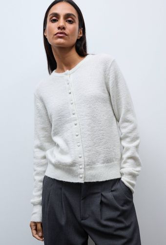 Cardigan manches longues à fibres métalliques - MONOPRIX - Modalova