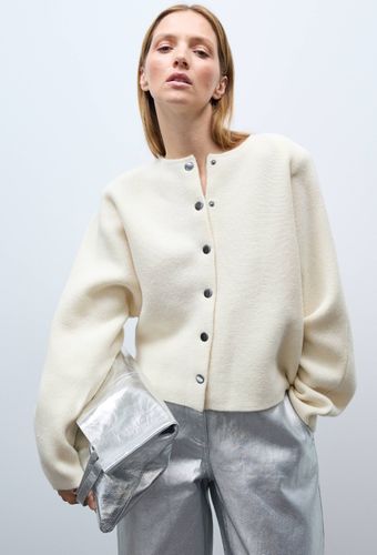 Cardigan à manches longues en laine - MONOPRIX - Modalova