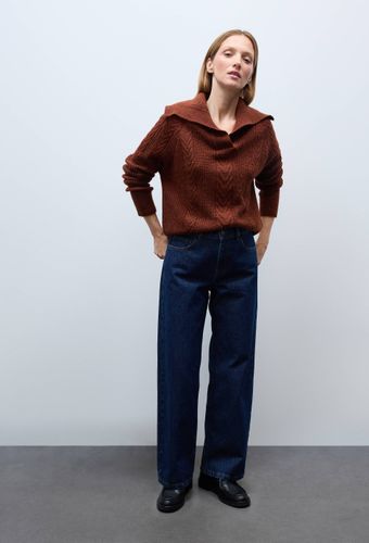 Jean droit élargi taille descendue - MONOPRIX - Modalova