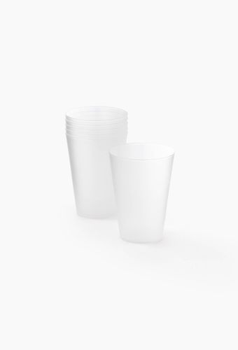 Lot de 6 gobelets en plastique réutilisable, 30cl - NO NAME - Modalova