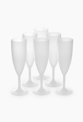 Lot de 6 flutes en plastique réutilisable, 20cl - NO NAME - Modalova
