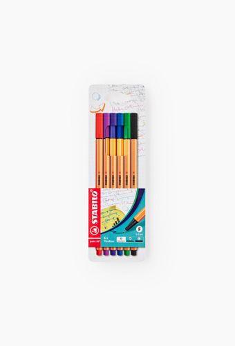 Lot de 6 feutres point 88 pointe fine - STABILO - Modalova