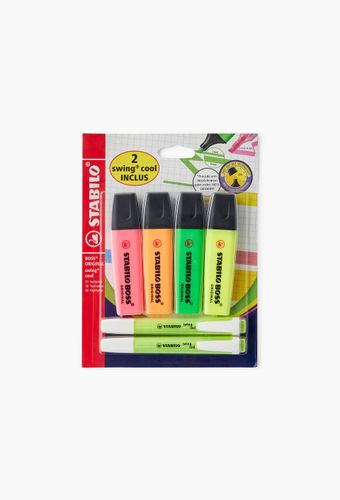 Surligneurs Boss original + 2 surligneurs Swing, couleurs assorties - STABILO - Modalova
