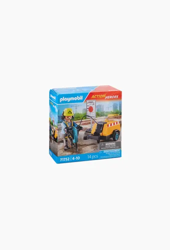 Ouvrier avec marteau-piqueur - PLAYMOBIL - Modalova