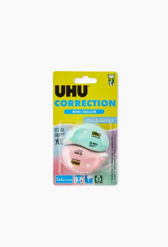 LOT DE 2 ROLLER CORRECTEUR MINI PASTEL 6mx5mm - UHU - Modalova