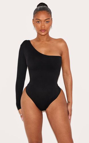 Black Body En Jersey Moulant À Une Épaule Dénudée | Taille 42 - PrettyLittleThing - Modalova