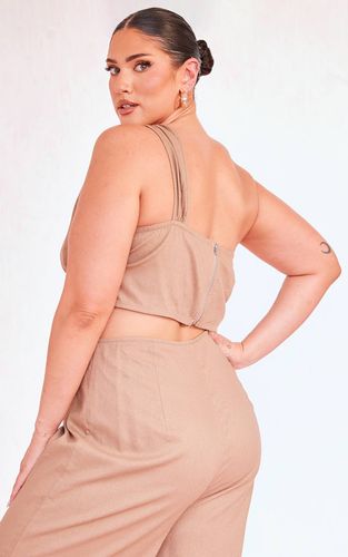 Top Corset Asymétrique Grande Taille | Taille 56 - PrettyLittleThing - Modalova