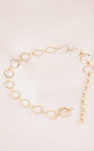 Gold Ceinture Chaîne À Anneaux | Taille Small/Medium - PrettyLittleThing - Modalova