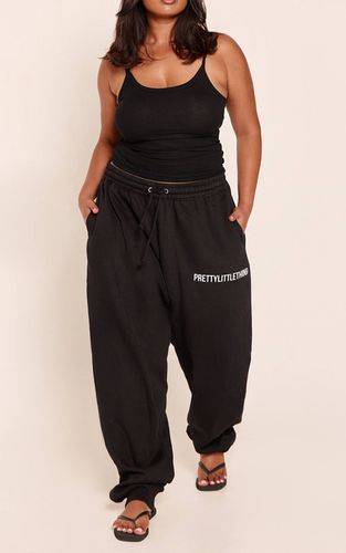 Black Plus Jogging Taille Haute Basique Avec Revers | Taille XL - PrettyLittleThing - Modalova