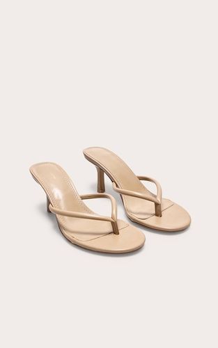 Mules À Talon En Synthétique Avec Bride Entre Les Orteils | Taille 36 - PrettyLittleThing - Modalova
