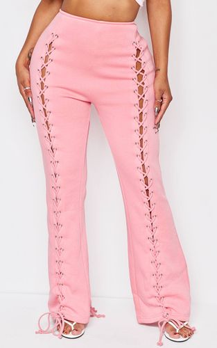 Joggers Shape À Jambes Larges Avec Laçage Frontal | Taille XS - PrettyLittleThing - Modalova