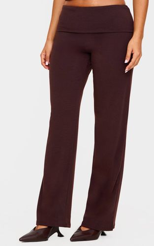 Pantalon Droit En Jersey Contour Petite Taille | Taille Small - PrettyLittleThing - Modalova