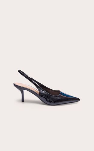 Black Escarpins À Bout Pointu Et Bride Arrière En Synthétique À Talon Moyen | Taille 33 - PrettyLittleThing - Modalova
