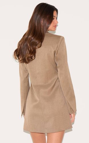 Mushroom Robe Courte Blazer Tissée Avec Lien Latéral | Taille 42 - PrettyLittleThing - Modalova