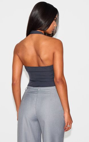Navy Corset À Ourlet Plongeant Avec Baleines | Taille 42 - PrettyLittleThing - Modalova