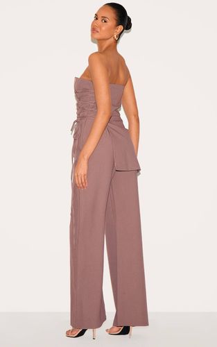 Mushroom Combinaison Pantalon Ajustée Plt Label Avec Panneau Superposé Et Laçage | Taille 32 - PrettyLittleThing - Modalova