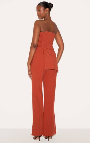 Paprika Combinaison-pantalon Ajustée À Laçage Et Panneau Superposé Plt Label | Taille 32 - PrettyLittleThing - Modalova