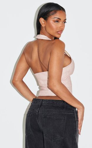 Pink Corset Shape En Synthétique Noir À Encolure Dos-nu Avec Laçage | Taille 42 - PrettyLittleThing - Modalova