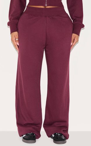Wine Jogging Large À Détail De Ceinture Sculptant | Taille 46 - PrettyLittleThing - Modalova