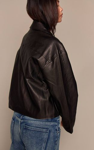 Black Veste En Synthétique Avec Fermeture Éclair | Taille XL - PrettyLittleThing - Modalova