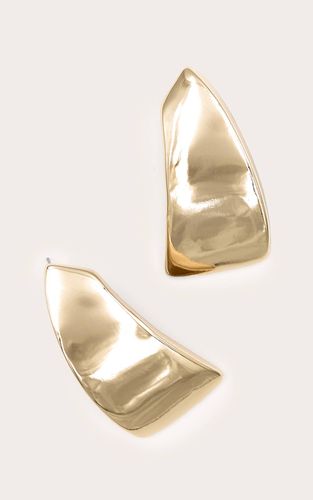 Gold Boucles D'oreilles Oversize Carrées À Effet Statement - PrettyLittleThing - Modalova