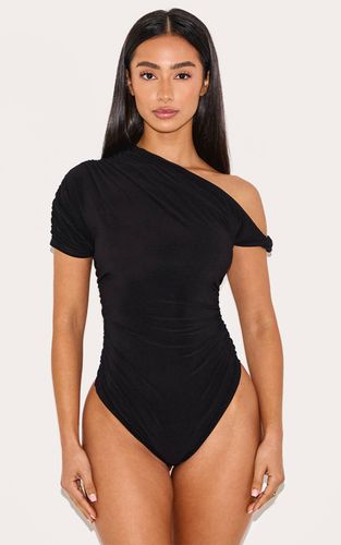 Black Body Petite À Détail Torsadé Toucher Doux | Taille XS - PrettyLittleThing - Modalova